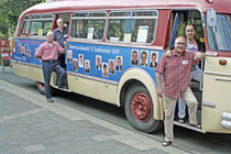 Die Voslapper Kandidaten (v.l.) Erich Schoone, Dieter Wollmann, Howard Jacques und Angelika Unger