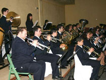 Instante de la actuación de la Banda Municipal de Música de Almedinilla. (Foto: La Fuentezuela)