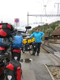 Am Bahnhof Ilanz