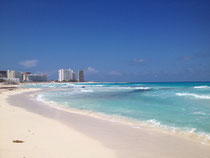 Das karibische Meer in Cancun - sieht gut aus, oder? ;-)