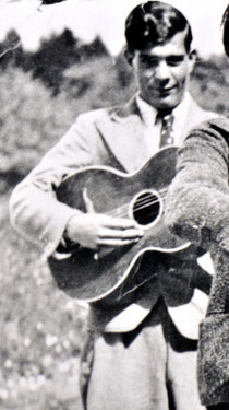 Anton Reinhardt, Mitte oder zweite Hälfte der 30er-Jahre, sein Vater, sein Onkel und er haben vom Musikmachen gelebt. Foto privat, alle Rechte vorbehalten!