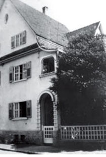 Schafstraße 22 um 1935, Josef und Frieda Herrmann bewohnten das erste Obergeschoss, aus WERNER 1998, S. 59