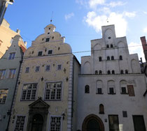 Three Brothers medieval building ensemble in Old Riga