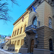 Latvia's brown neo Florentine Saeima, i.e. parliament house