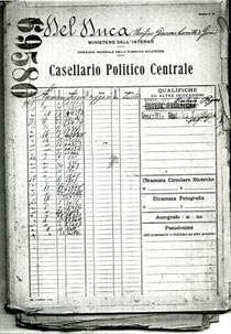Dossier du Casellario politico centrale
