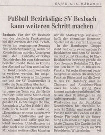 Saarbrücker Zeitung vom 5. März 2011