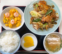 <ホイコーロー定食>