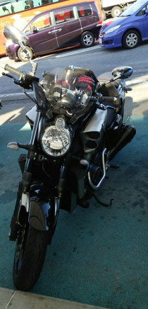 この日のバイクはVmax 1700