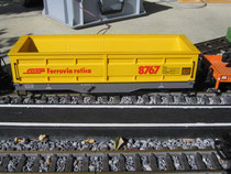 Gelber Kieswagen RhB