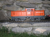 Orange Rangierlokomotive