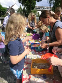 Klassenstandbetreuung beim Sommerfest