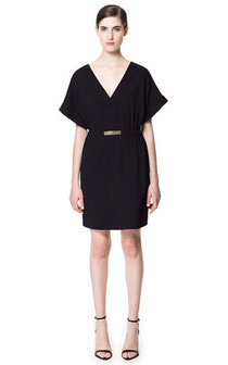 Zara Black Kimono Sleeve dress