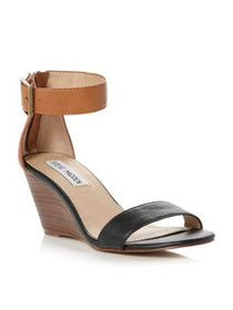 Ankle strap wedge shoes