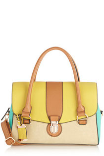 Oasis Multi coloured barrel lock bag