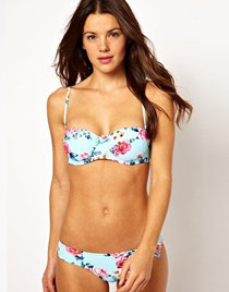Seafolly rose print bikini