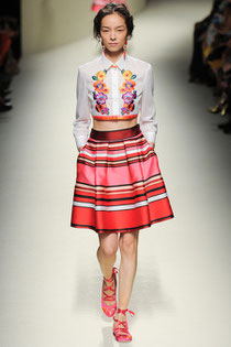 Alberta Ferretti floral blouse