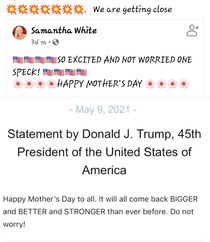 Donald Trump moederdag boodschap!