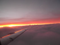 Blick aus dem Flugzeug
