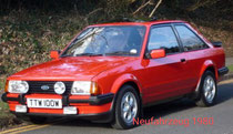 Das erste Neufahrzeug, ein Ford Escort XR3