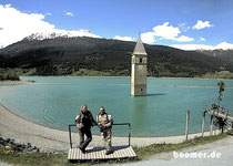 Zwischenstopp am Reschensee