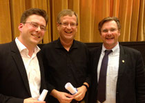 Johannes Hellmann, Jörg-Peter Weigle und Stefan Parkman (v.l.n.r.)