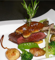 Menu gastronomique au Domaine de Beunes