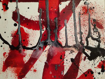 WE in red XLV, 2020, 30 cm × 40 cm, oil on canvas, Copyright Christina Mitterhuber