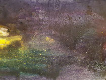 Violett XXIII, 2020, 30 cm × 120 cm, oil and pigments on canvas, copyright Christina Mitterhuber