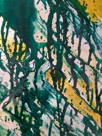 Green Moondance II , 30 cm × 120 cm, 2021