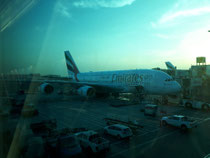 Dubai, der Flieger der uns gebracht hat.