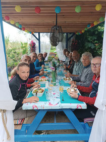 Wir sind heute in der Herberge "La Ferme des 1000 Couleur"