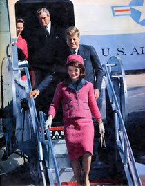 John Fitzgerald Kennedy Dallas aéroport Love Field Jackie Kennedy