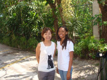 With Samantha Chan