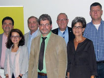 Von links: Dr. Dieter Baumgärtner, WK Bietigheim-Bissingen, Viola Noack, stellvertretende Kreisvorsitzende der FDP, Kreisrätin und Gemeinderätin in Korntal-Münchingen, Armin Serwani, Kai Buschmann, Albrecht Braun, Gudrun Wilhelm, Roland Zitzmann, WK Vaihingen.