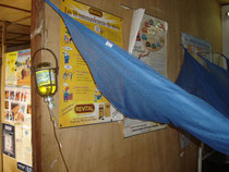Treated mosquito net