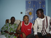 De gauche à droite : Claude Boco, Rodrigue Akpadji et Modeste Atecossi