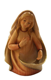 Bild Krippenfigur Thomas modern Maria aus Ahornholz geschnitzt