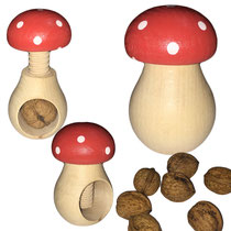 Bild Nussknacker Pilz aus Holz