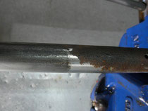 rust on the power steering shaft