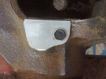 Stub axle cleaned up with plate