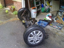 Back axle assembly as it came off the Sierra