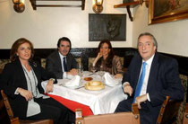 Ernesto Kirchner, Cristina Fernández y José Maria Aznar
