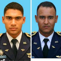 Primer teniente  Rafael Eduardo Sánchez, 27 años, y el segundo teniente Carlos Manuel Guerrero y Guerrero, de 25 años.