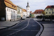 Markt - Blick zum Rathaus