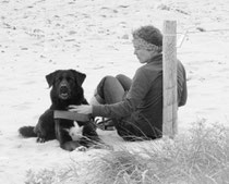 2013 mit Paula am Strand 