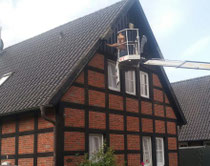 Streichen von Fachwerk 