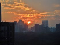 読売新社屋からの夕景