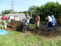 ２回目切返し作業中