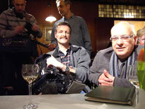 Das SWR-Team um Utz Kastenholz (rechts) in der Joseph-von-Lauff-Stube der Brixiade in Cond