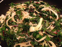 Chard in the skillet